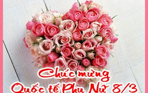 Chúc mừng ngày quốc tế phụ nữ 8/3